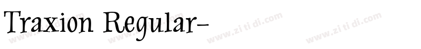 Traxion Regular字体转换